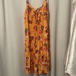 Roxy bright floral colored mini summer soft cotton dress